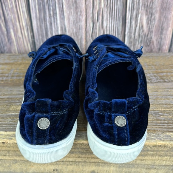 Steve Madden Jane Slip On Blue Velvet Shoes- Size 7 - Picture 4 of 7